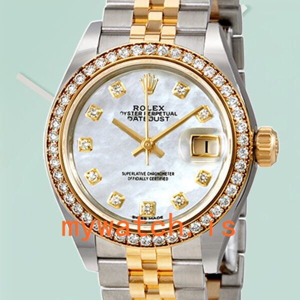 Rolex Datejust 28mm m279383rbr-0019 Ladies Diamond Bezel: A Timeless Elegance