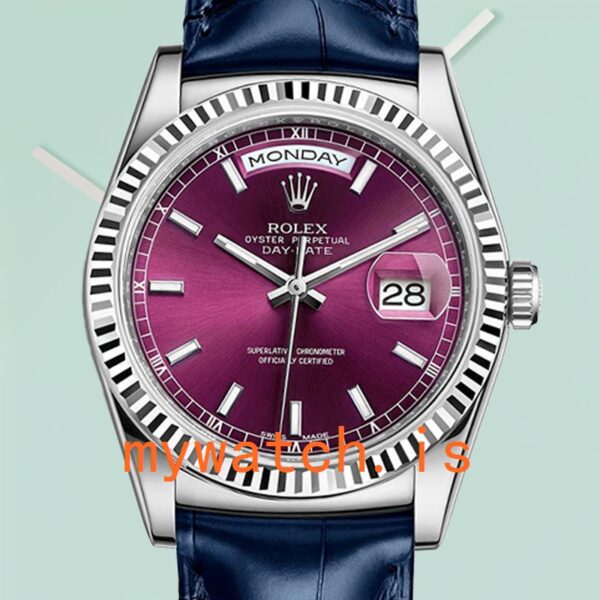 Rolex Day-Date 41mm Mens 218206 Automatic Stainless Steel: Genuine vs. Replica