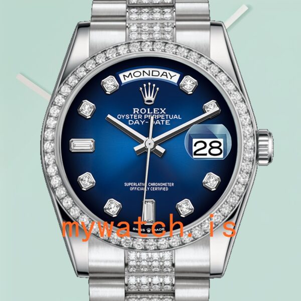 Rolex Day-Date 36mm Mens 128349 Blue Dial: A Symbol of Prestige and Precision