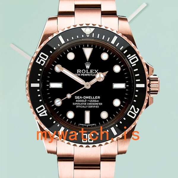 Rolex Sea-Dweller 40mm 116600 Mens Stainless Steel Rose Gold-tone: Genuine vs. Replica