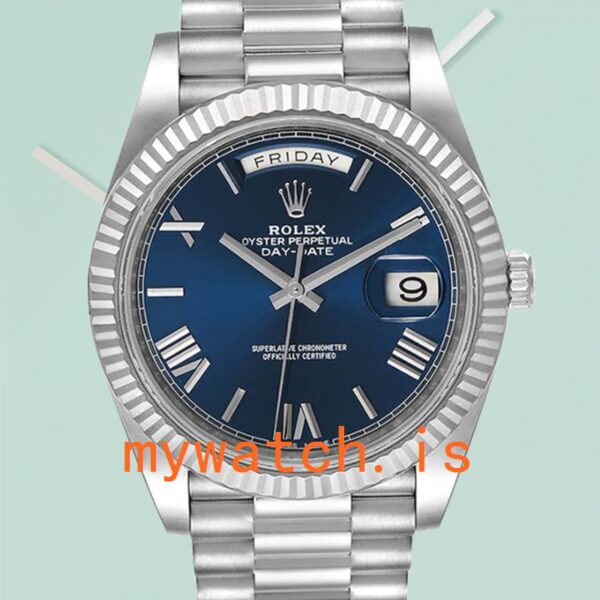 Rolex Day-Date Mens 40mm m228239-0007 Blue Dial: Authentic vs. Replica