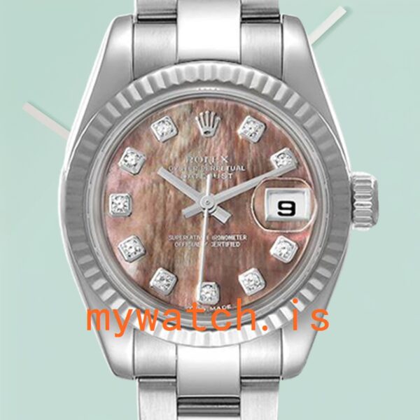 Rolex Datejust Ladies 179174 26mm Oyster Bracelet Black Mother of Pearl Dial: Authentic vs. Replica