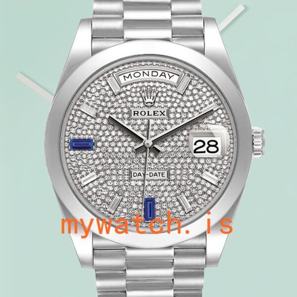 Rolex Day-Date Mens 40mm 228206 President Bracelet Automatic: Genuine vs. Replica
